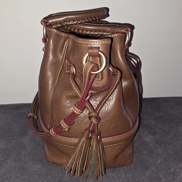 Dooney & Bourke Florentine Leather Buckley Bag – Chocolate Brown (Like New) - Picture 5 of 6